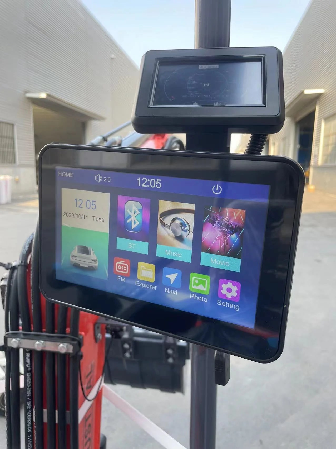 AGT-DM12X-PLUS Updated Model 1 Ton Excavator, With Hydraulic Thumb and Pilot System, Dual Display and Swing Boom