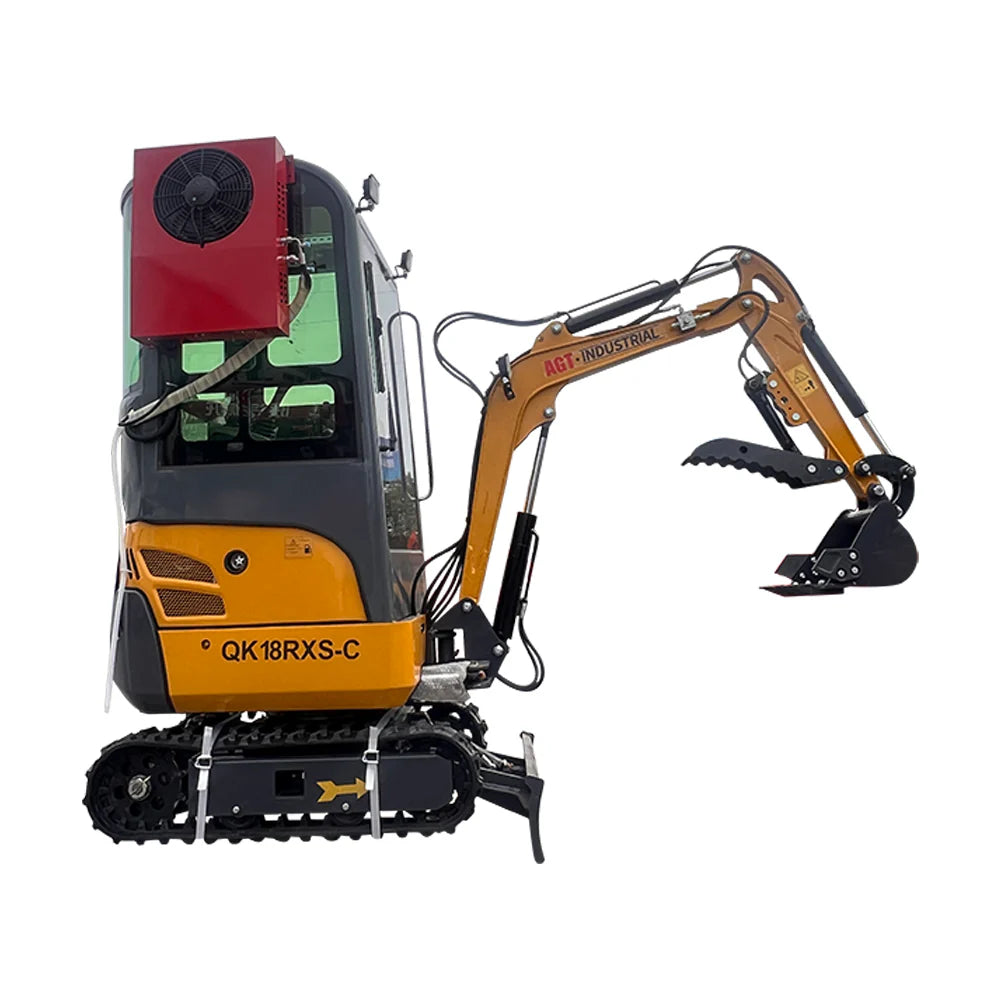 AGT KH18- C 1-ton Excavator, With Air Conditioning, Side Swing and Enclosed Cab