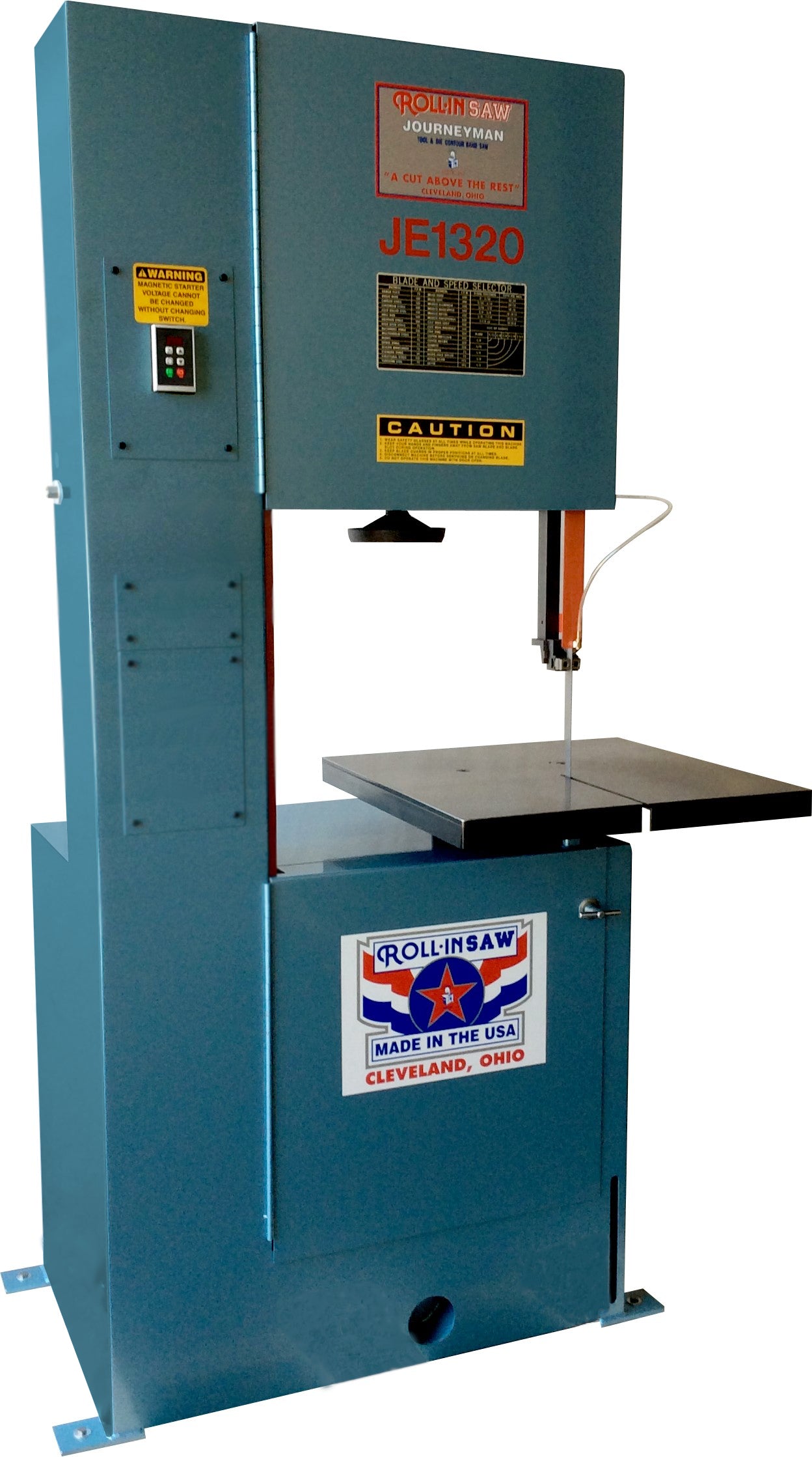 Roll-In Saw JE1320 220V/440V 3PH 13-Inch by 20-Inch American Journeyman Vertical Band Saw